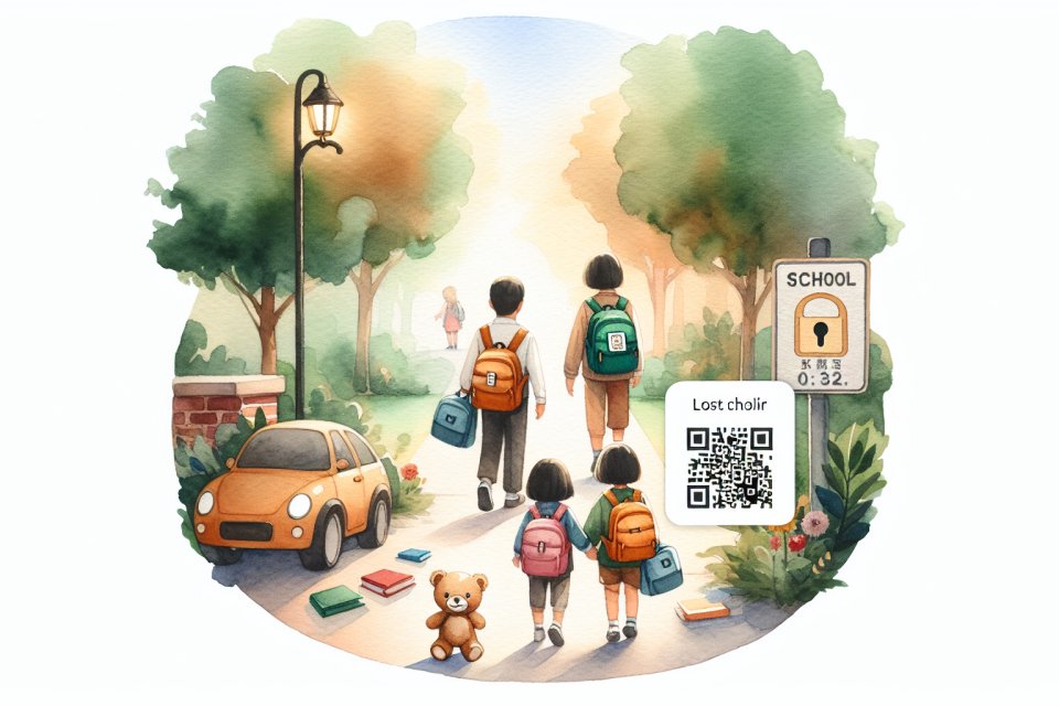 通学時の子供の安全を守る！QRコードで迷子・遺失物対策を徹底しよう