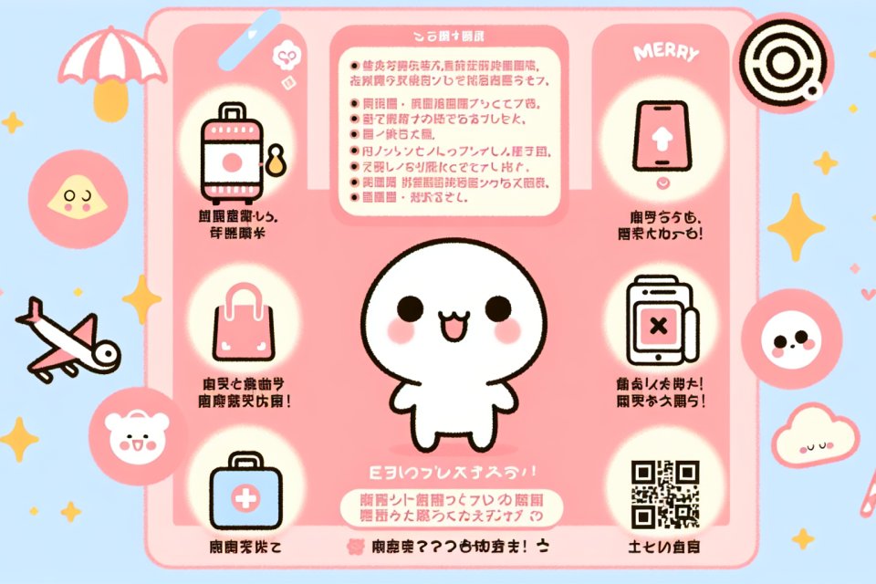 旅行中の貴重品管理術：QRコードで迷子・遺失物を防ごう！