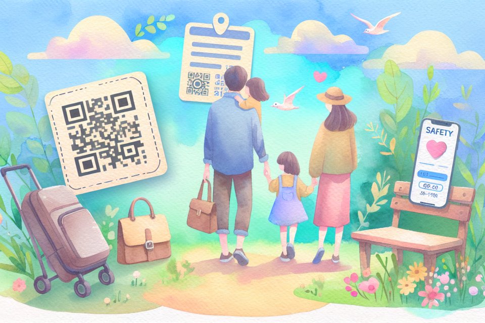 子育て中の防犯対策！QRコードで迷子・遺失物を未然に防ぐ方法