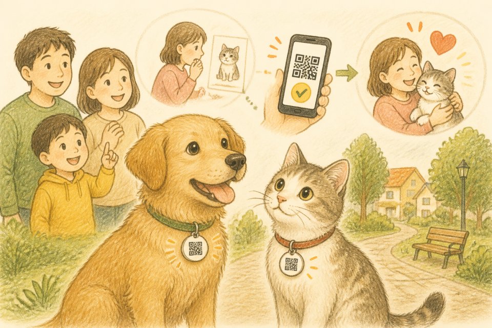 犬・猫の迷子対策はこれで安心！QRタグ活用で見つけてもらう方法
