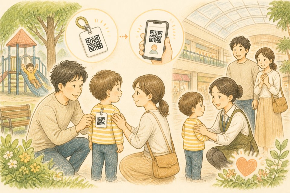 公園・ショッピングモールで迷子を防ぐ！親子でできる対策と無料QR通知サービス