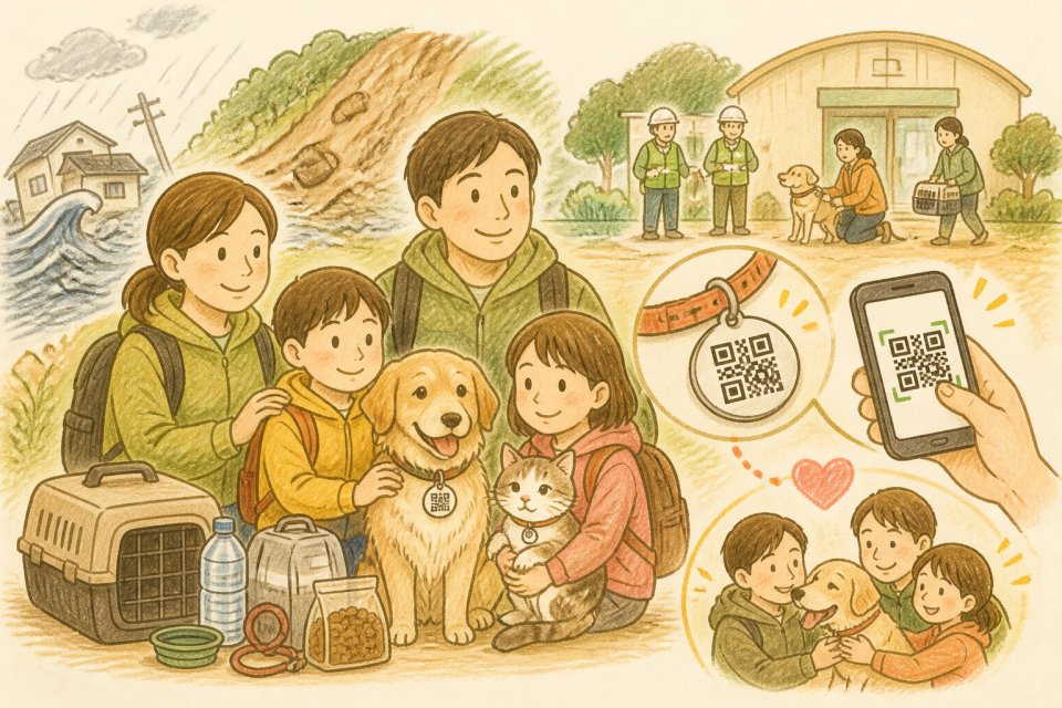 災害時にペットを守るには？避難準備と識別対策の完全ガイド