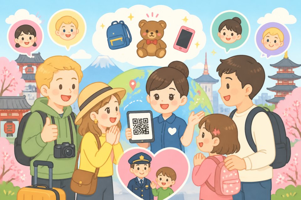 多言語対応で外国人観光客も安心！QRで迷子・遺失物を守る新習慣