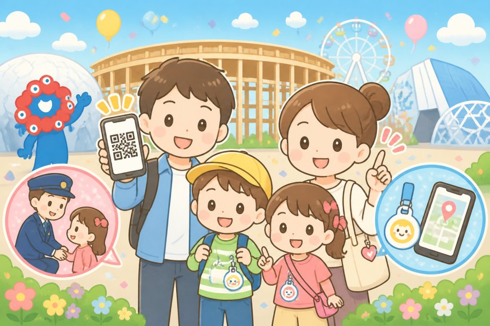 万博やイベントの迷子対策はこれで安心！QRコードで守る簡単対策