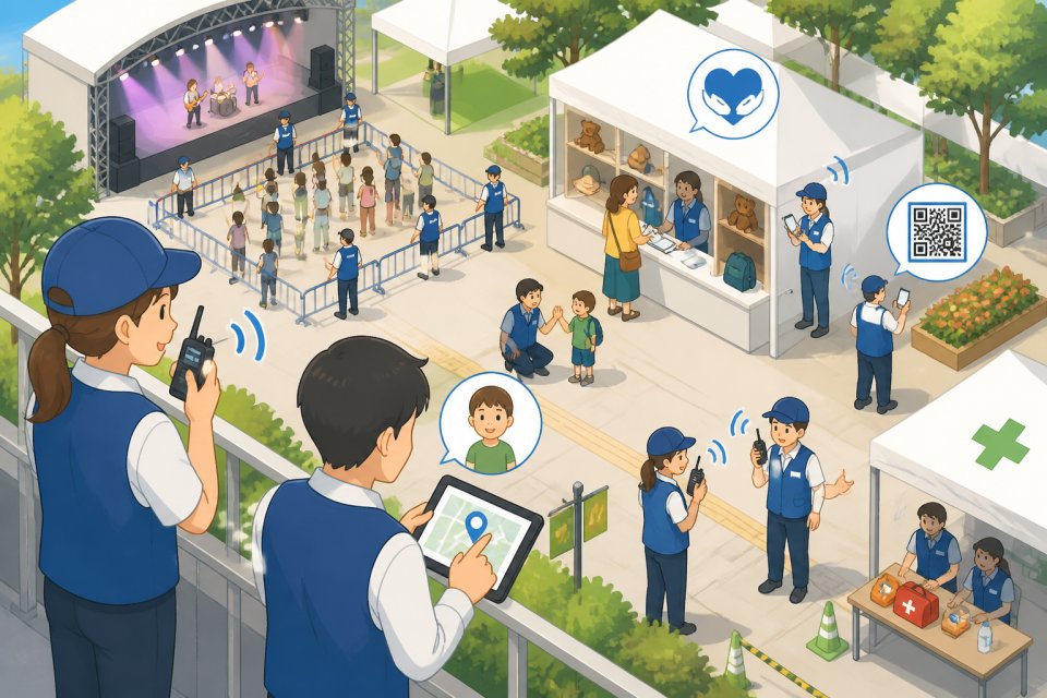イベント会場のスタッフ連絡手段を見直す！迷子・落とし物対策もできる方法