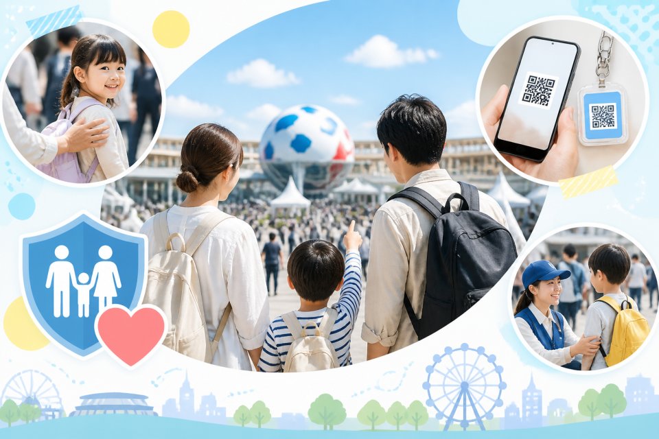 万博やイベントで迷子を防ぐ！家族を守る最新対策と無料QR通知