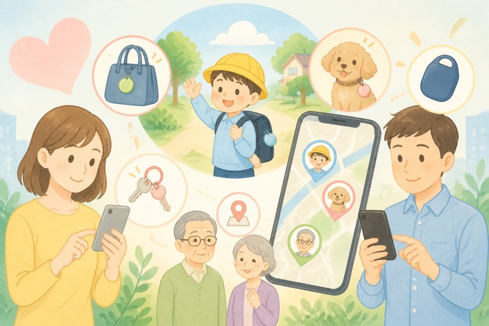 スマホでできる見守りサービス比較｜迷子・忘れ物対策に最適なのは？