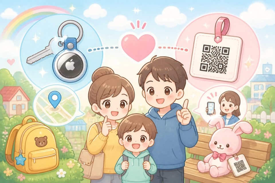 AirTagとQRコードはどう使い分ける？迷子・忘れ物対策を徹底比較