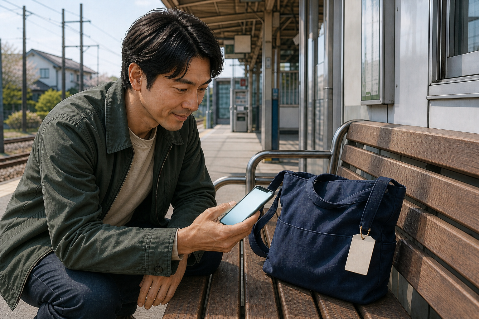 発見者のスマートフォンから、安全に持ち主へ知らせます。